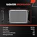 A-Premium Engine Coolant Radiator Compatible with Jaguar S-Type 2000-2004, Super V8 2008-2009, Vanden Plas 2007-2009 & Ford Thunderbird 2002-2005 3.9L & Lincoln LS, Manual Trans. Replace# 3W4Z8005AA
