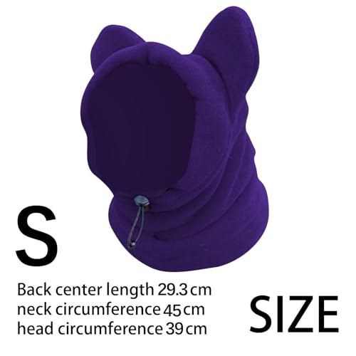 Gorro de Invierno para Perro con Orejeras y Bufanda Violeta miniatura 4