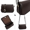 Lloyd Baker AMRITSAR Sac à bandoulière en cuir véritable, sac à main doux avec sangle réglable, taille compacte avec plusieurs compartiments, marron, One Size #4