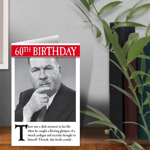 Emotional Rescue 60th Birthday, Greetings Card, Funny Birthday Card For Him,Black & White