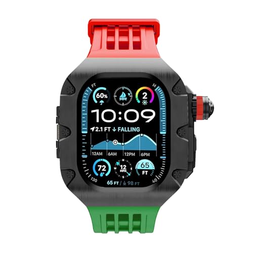Kit modification Apple Watch Ultra protégeant des chocs en fluororubbe agate