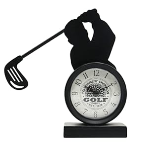Golf Gifts for Men Dad Women Brother Bosses Golf Clubs Desk Clock Cool Desk Accessories for Coworkers Golfer Fans Souvenir Novelty Event Golf Office Decor Golfer Gadgets Unique Funny Stuff