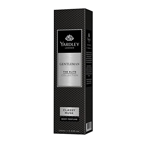 Yardley London Gentleman Classy Musk Body Perfume| The Elite Collection No Gas Deodorant Spray For Men| Men’s Body Perfume| 120Ml