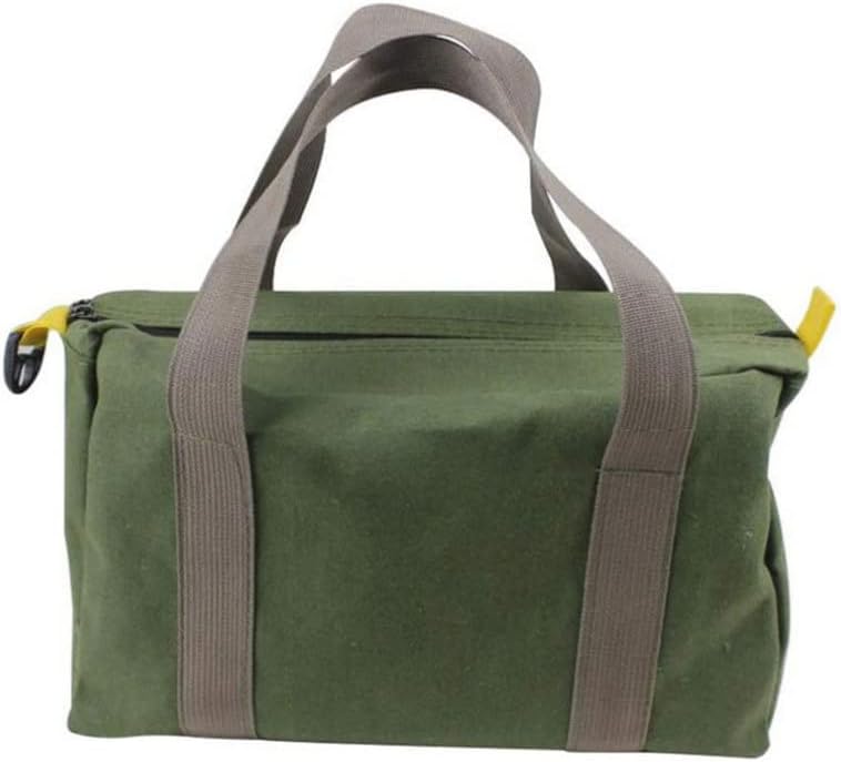 Tool Bag Canvas Multifunction Tool Storage Carry Bag Wide Mouth Waterproof Handbag 16inch.