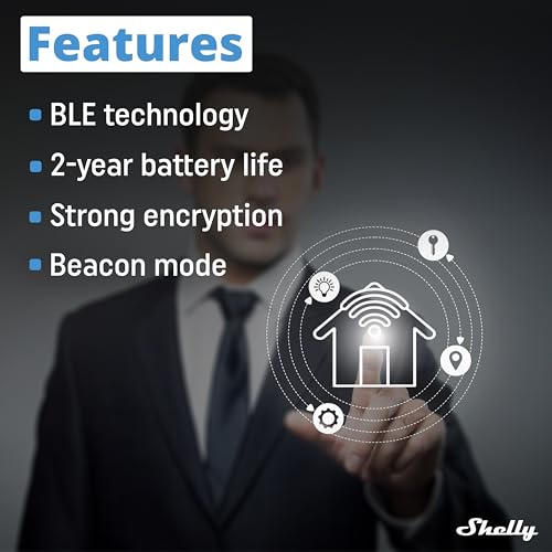 Shelly BLU Wall Switch 4 interruptor Bluetooth para activar escenas de domótica 5