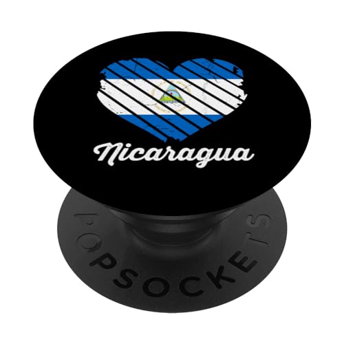 Vintage I Love Nicaragua Flag Nicaraguense Nicaraguan Heart PopSockets Swappable PopGrip Vintage I Love Nicaragua Flag Nicaraguense Nicaraguan Heart PopSockets Swappable PopGrip