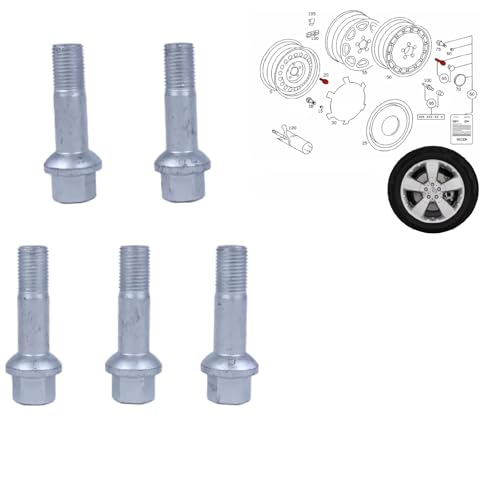 Tornillos rueda coche M14x1.5 para solucionar vibraciones en Benz S600 juego de pernos de buje 3