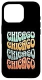 Photo Gallery fantastico chicago illinois groovy retro distressed design custodia per iphone 16 pro Photo Gallery fantastico chicago illinois groovy retro distressed design custodia per iphone 16 pro