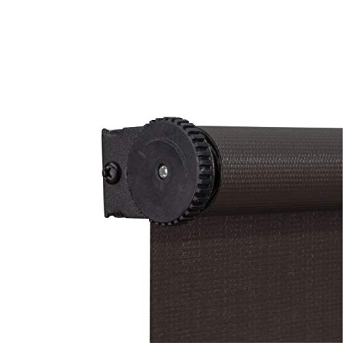 RecPro Chocolate RV Roller Shades Darkening Window Cover for Camper and