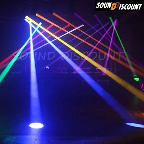 Ibiza Light - Pack de 2 Lyres LMH250-RC Projecteurs Motorisés LED 10W DMX Télécommande - Soirée DJ Anniversaire Prestation Animation Professionnel Fête Bar Club Discothèque