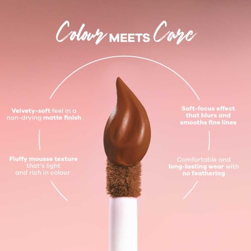 Image of Earth Rhythm Lip Nectar Matte Liquid Lipstick, Weightless, Never Drying, No Mineral Oil 5g - Caramel