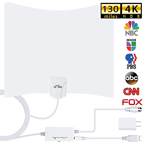 HDTV Antenna,130 Miles Long Range Indoor Digital HDTV Antenna with 2020 New Amplifier