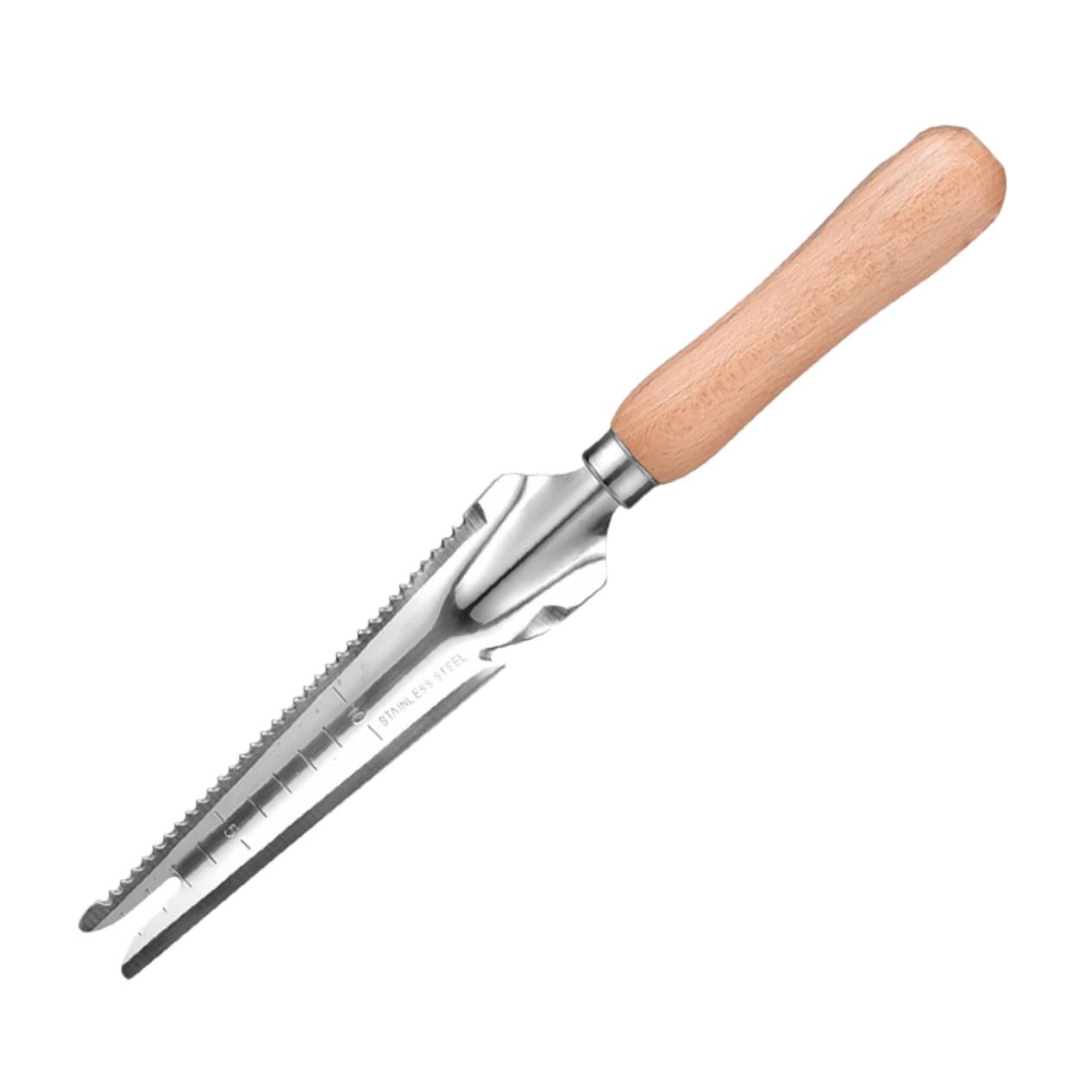 Toddmomy Manual Weeder Tool Stainless Steel Garden Weeding Tool Ergonomic Design Practical Hand Weeder for Efficient Grass Removal Garden and Lawn Care