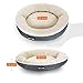 Feandrea Hundebett, Hundekorb, Katzenbett, Donut, Ø 55 cm, dunkelgrau PGW055G01