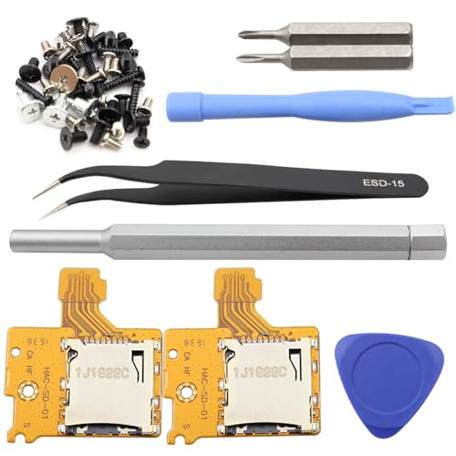 Hsthe Sea 2 Pezzi di Ricambio per Lettore di schede Micro SD per Slot per Scheda di Memoria della Console Nint-Endo Switch NS