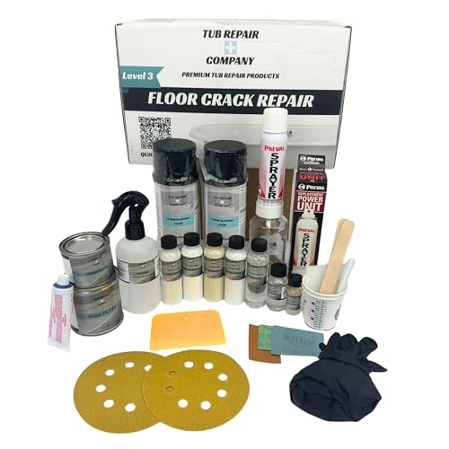 Tub Repair Kit for Floor Cracks with Color Match,...