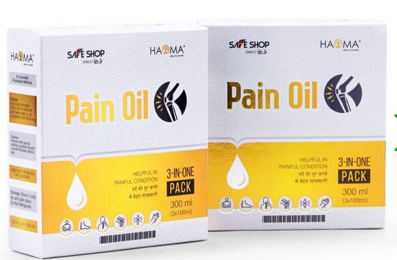 MAAN ORGANIC FARMS Herbal Joint Pain Oil 100ml (Pack of 4) - Natural, Unscented, Adults with Joint Pain 3