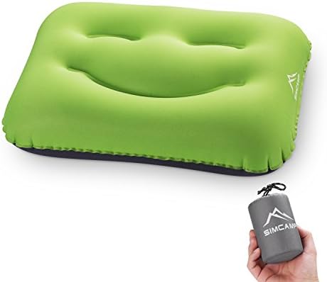 SIMCAMP Ultralight Inflatable Travel Camping Pillow Compressible Compact Waterproof Backpacking Pillows for Camping & Hiking