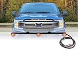 Starkey Grille Light Kit - Raptor Style Amber LEDs - Compatible with Ford F-150 XL, XLT, LR 2018-2020