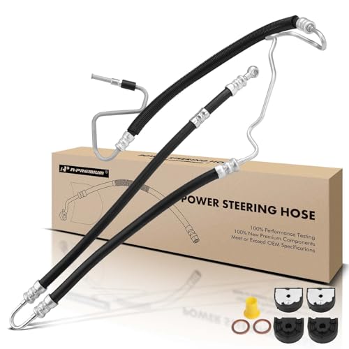 A-Premium Power Steering Pressure Hose Line Assembly Compatible with BMW E60 Series 535i 2008 2009, 3.0L, Pump to Gear/Rack Pinion