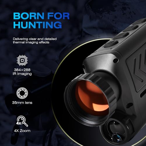 Clearview H35L Monocular de Imagen Térmica Resolución 384×288, Magnificación Base 2×, Zoom Digital 1× - 4×, Tipo C, IP65 miniatura 6