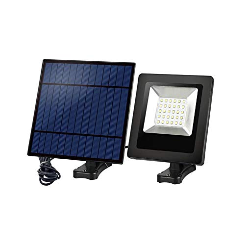 Luces de paisaje, luz solar for césped, LED for jardín, reflector 30, for, panel ajustable, lámpara seguridad, impermeable for iluminación, farola(3M Cable,Warm White)