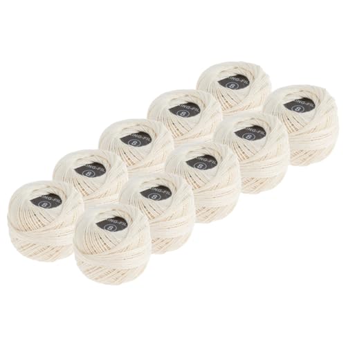 VBS XXL 10er-Pack Häkelgarn Creme 30 m