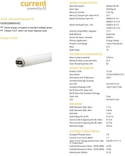 GE Lighting 72130 F32T8/25WSPX41ECO, GE Ecolux Starcoat T8, (2-PACK)