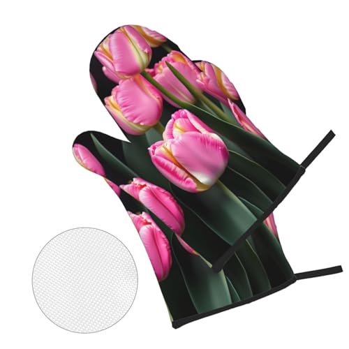 Gants de cuisine de qualité supérieure imprimé floral résistant chaleur