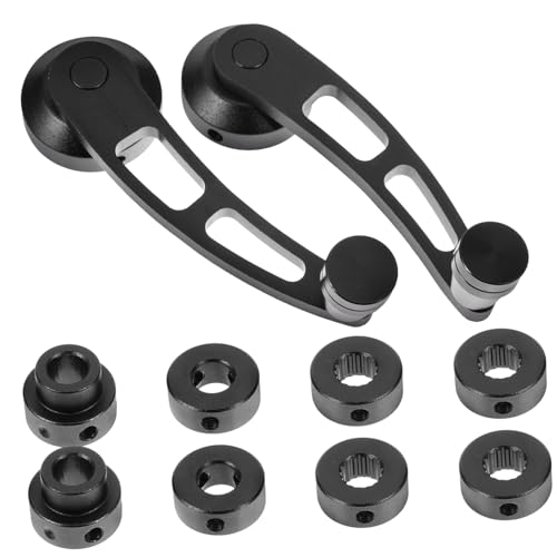 HAPINARY Universal Car Window Crank Handle Kit 2 Piece Manual Window Winder Handle Replacement Parts