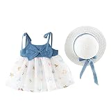 Material: hecho de un algodón suave. El vestido de princesa es muy suave, transpirable y cómodo, y ligero. Es muy adecuado para que los bebés lo lleven en verano sin dañar la salud de la piel del bebé. Cómoda mezcla de algodón transpirable para proteger la piel suave del bebé. Vestido de princesa cómodo y transpirable, ideal para el verano al aire libre