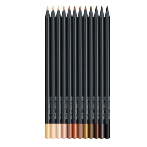 Lápis De Cor, Faber-Castell, Redondo, Supersoft, 12 Cores, Tons Pele, Multicor, 120715SOFTCQ