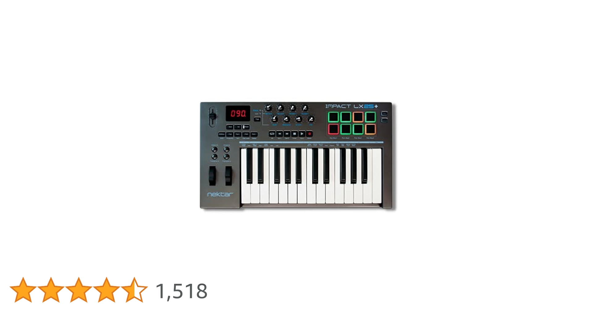 Nektar Impact LX25+ | USB MIDI Controller Keyboard with