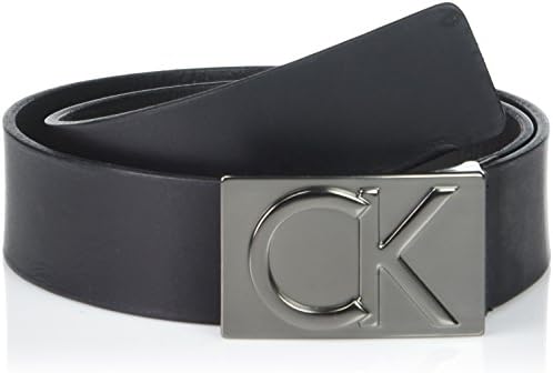 Calvin Klein Men's 38mm Flat Strap Smooth, Matte Leather Belt