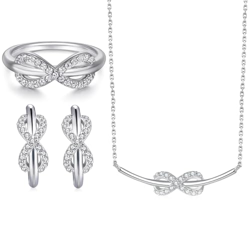 Bague en moissanite et ensemble bijoux or pour femme accessoire mode luxe