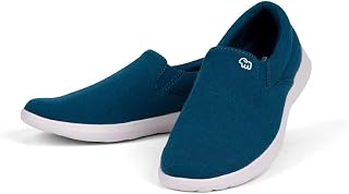Women's Slip On Fashion Sneaker, Slide On Casual Shoe, Made with Australian Wool, Lightweight and Durable Tennis Shoes Ocean Size 9