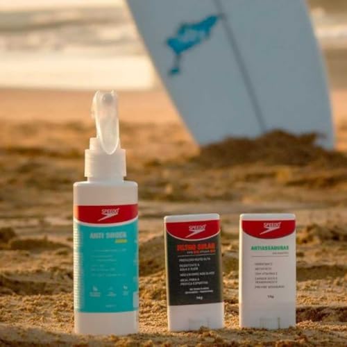 Combo de Proteção Aquática Speedo - 3 itens: Protetor Facial, Leave-in Anti Shock e Bastão Antiatrit