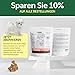 Nature's Protection Superior Care White Dogs Getreidefrei Gesundes Wachstum & Entwicklung Leckerlis mit Insekten für Junior Hunde Aller Rassen, Tränenflecken Reduktion, 150g