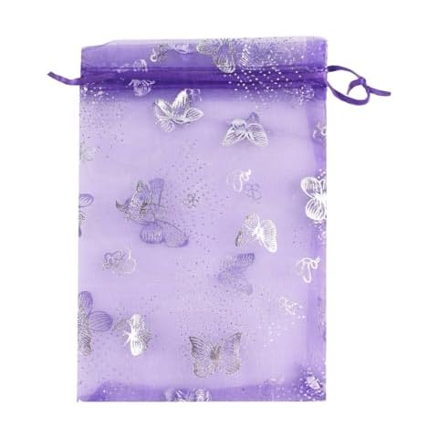 QIANHAILIZZ 5x7 Inch Butterfly Organza Pouches Cover