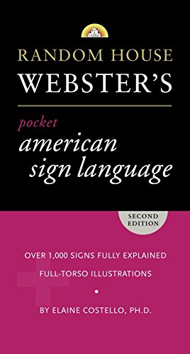 Random House Webster's Pocket American Sign Language Dictionary #TOP20
