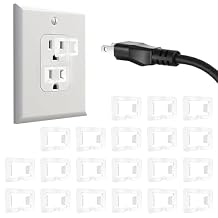 20 Pcs 2 Prong Loose Outlet Fix Plug, Plastic Socket Outlet Tightener Insert Ensure Secure Connection for Power Plug Tiny Plugs for Loose Outlets Compatible with Most Loose Outlets and Socket