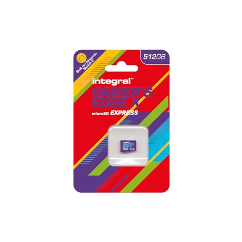 Image of Integral 512GB Gamer's Edge X Micro SD Express Card for Nintendo Switch 2, up to 890MB /s Read, 550MB /s Write, 4K Video, A2, NVMe PCIe, High-Speed Gaming, Ultra-Fast Storage