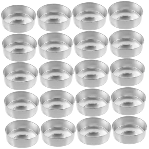 OUNONA 250pcs Aluminum Candle Making Tins Empty Metal Tealight Holders for Crafts Versatile Candle Bases for Tea Lights and Decorative Uses for Parties and Events