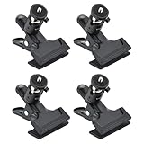 UTEBIT クリップ 雲台 4個入り カメラマウント 自由雲台 強力 固定 クリップ 1/4ネジ 360度 どこでも挟める VIVE/アクションカメ/一眼レフ/ストロボ/DSLR適応 カメラスタンド 最大荷重1KG ホルダー 挟み込み範囲55mm以下 黒