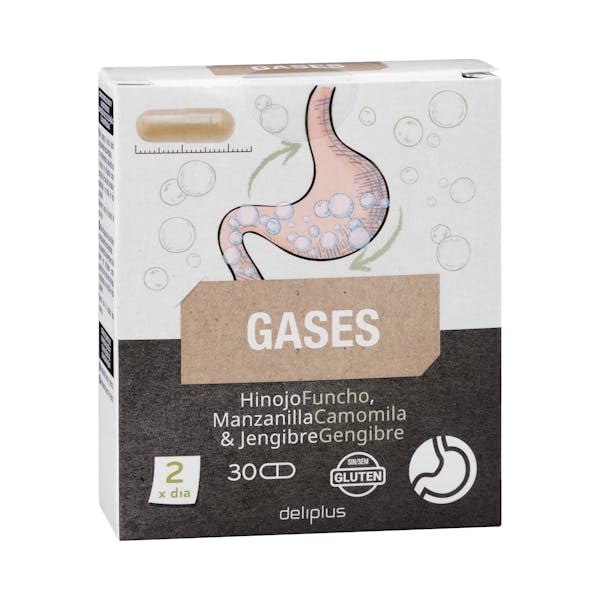 Cápsulas antihinchazón – con hinojo, manzanilla y jengibre – 30 cápsulas (16,95 g) – Pack de 3 – Apoyo digestivo y bienestar