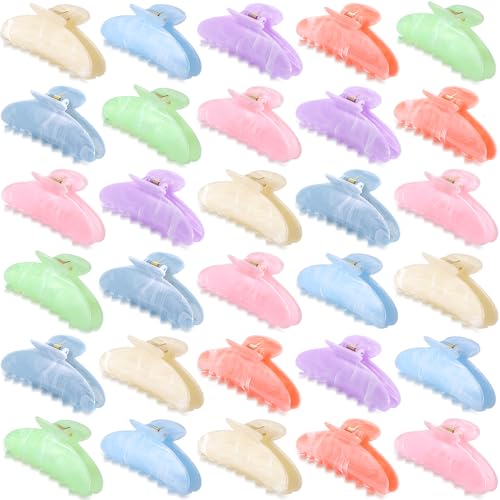 32Pcs Acrylic Hair Claw Clips Cute Large Non-Slip Acetate Claw