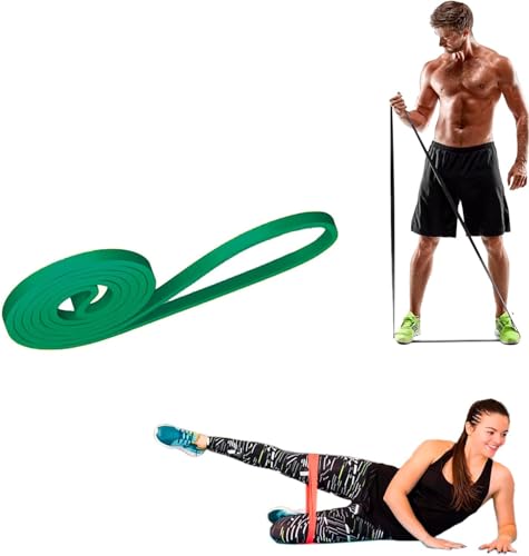 Training Band Banda Fascia Elastica di Resistenza per Fitness Crossfit Allenamento per Uomini e Donne Verde 15 Kg. 33 lbs