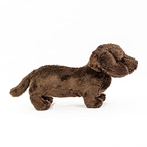 Teddys Rothenburg Kuscheltier Dackel Dunkelbraun 19 cm Plüschdackel Plüschtier