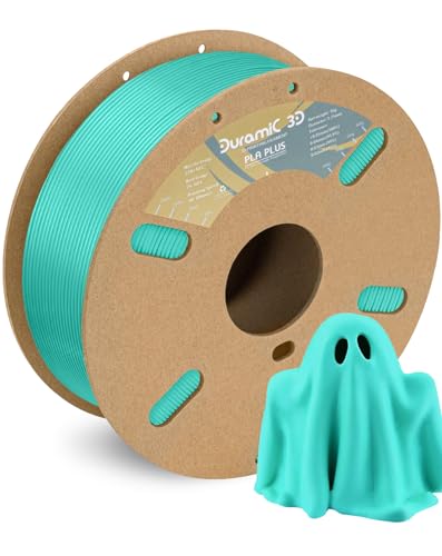 Image of DURAMIC 3D PLA+ Printer Filament 1.75mm PLA Plus Neatly 2Kg Spool(2.2lbs) | PLA Pro Tougher and Stronger, Dimensional Accuracy Probability + /- 0.02mm Cyanblue