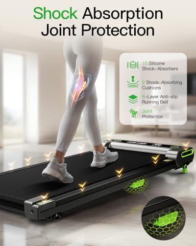Image of Walking Pad with Incline, Akluer Incline Treadmills for Home, 2.5 HP Under Desk Treadmill Small with Remote Control, Walking Pad Small Treadmill with LED Display